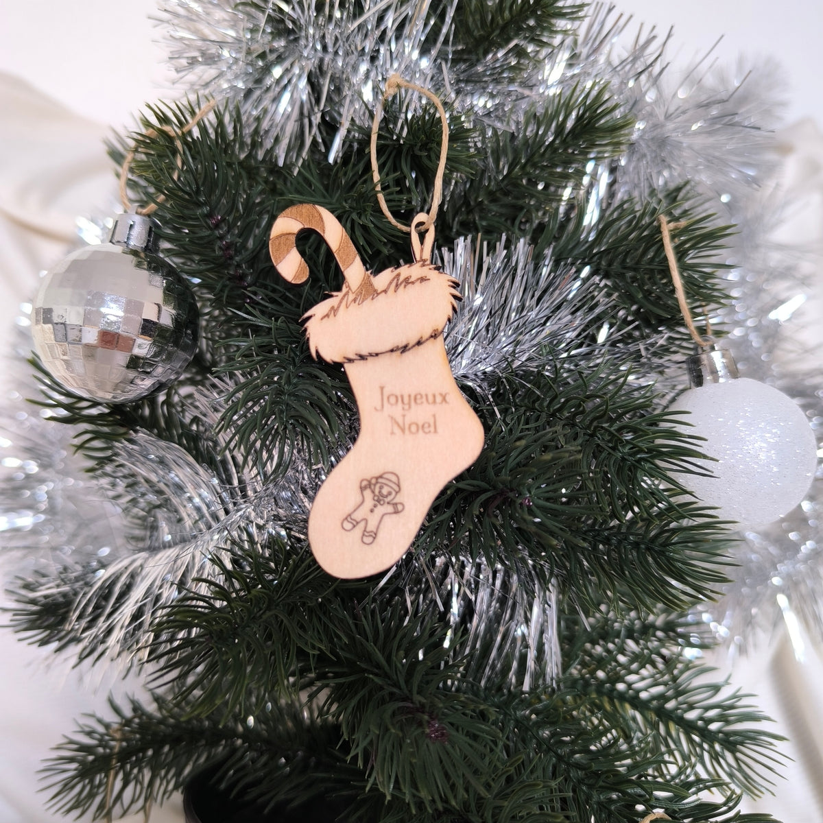 Ornement de sapin - Chaussette de noël