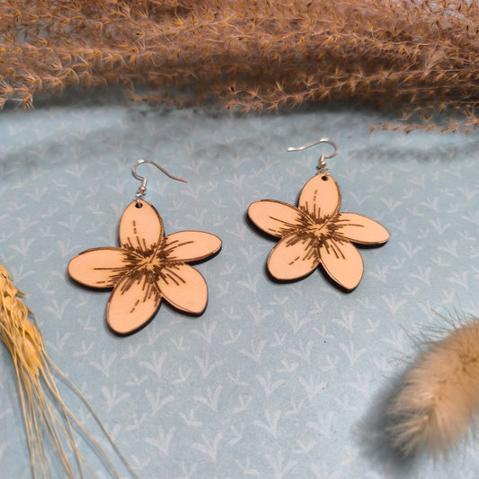 Boucles d'oreilles - Fleur de MonoĂŻ