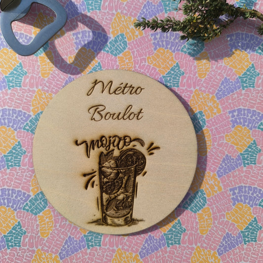 Dessous de verre - Métro - Boulot - Mojito