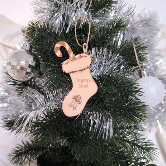Ornement de sapin - Chaussette de noël