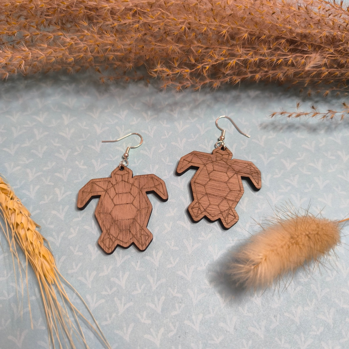 Boucles d'oreilles - Tortue géométrique
