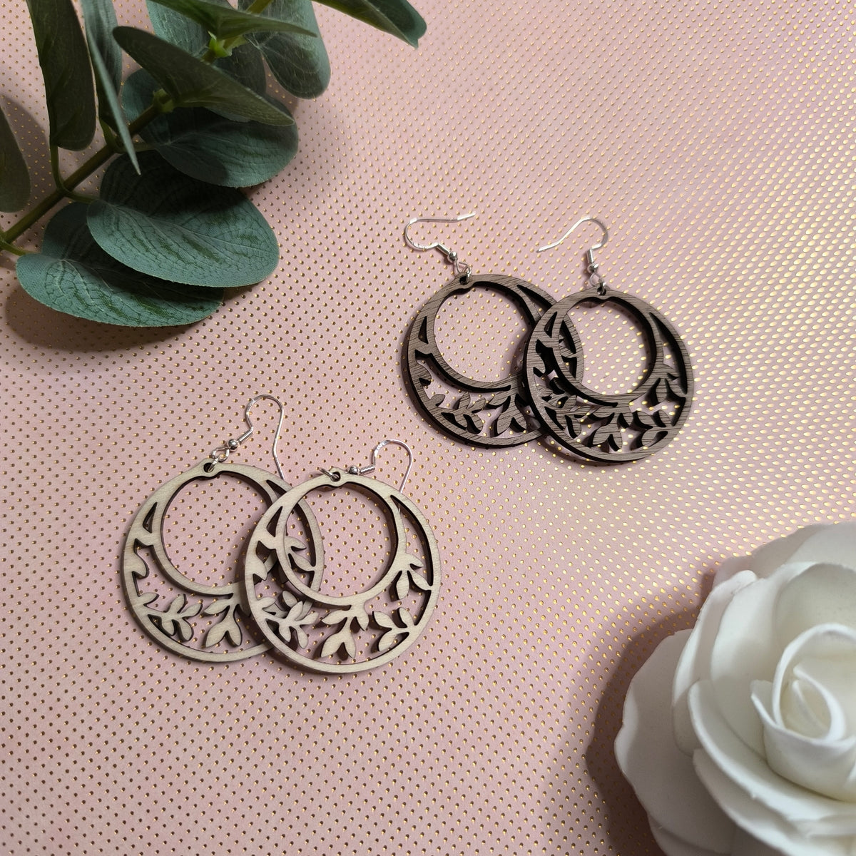 Boucles d'oreilles - Feuilles d'été