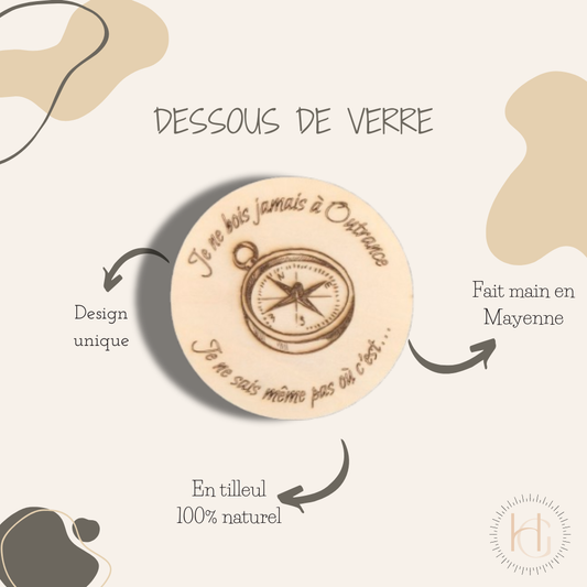 Dessous de verre - Je ne bois jamais à Outrance, je ne sais même pas où c'est ...