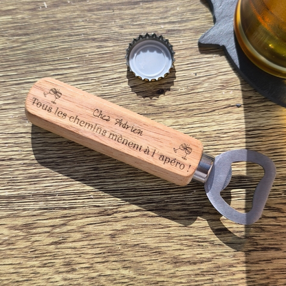 Décapsuleur - "Chez ... tous les chemins mènent à l'apéro"